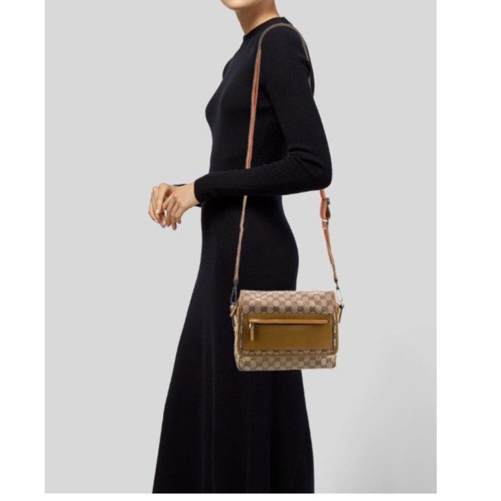 Gucci GG Canvas Front Flap Crossbody Bag - Picture 13 of 16